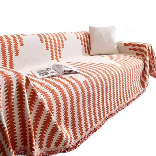 SensaCover | Copripoltrona in ciniglia antiscalfiture doppia faccia | Arancione