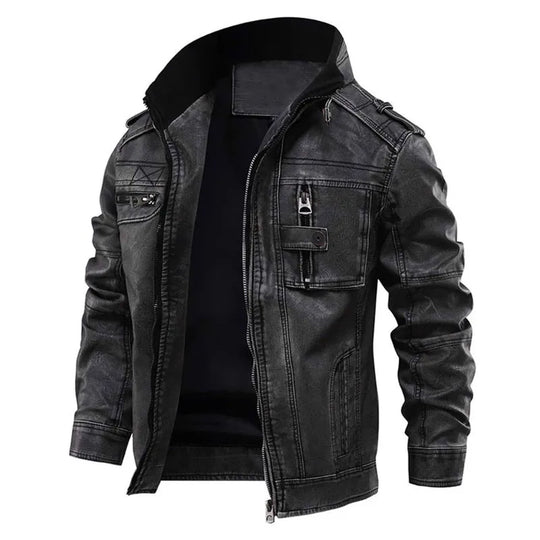 Aldert - Trendy Leather Jacket