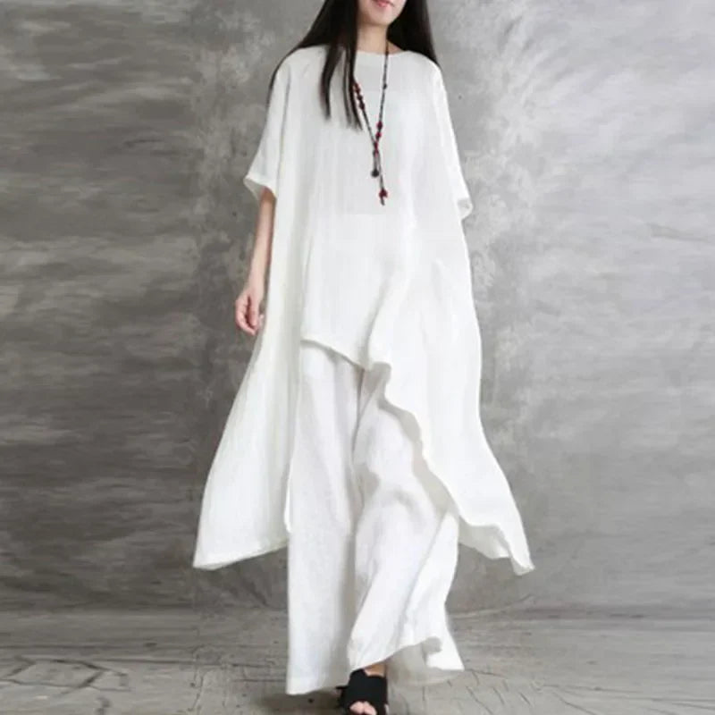 Andrada | Klassieke katoenen shirt en broekset