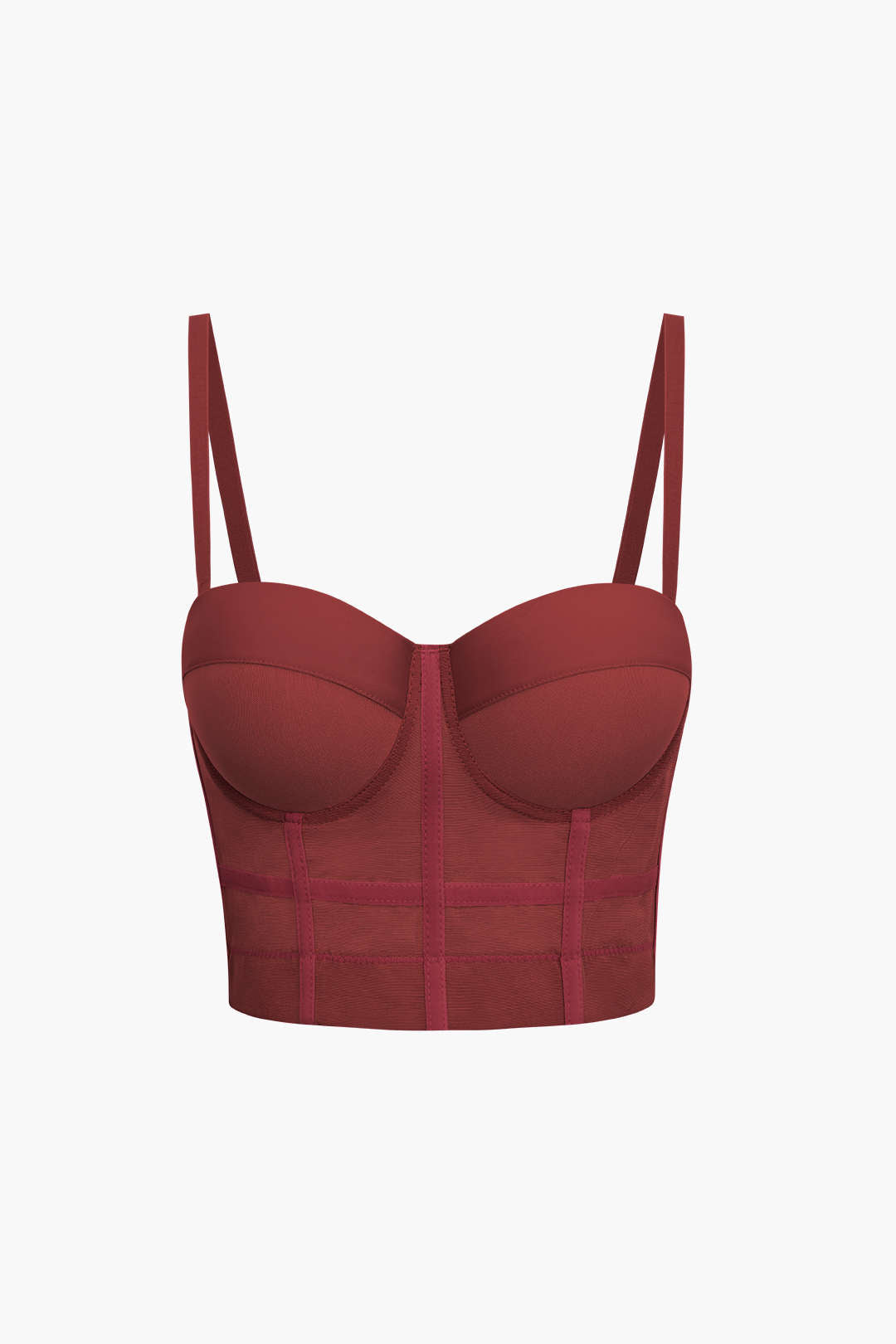 Andrea | Airy mesh bustier corset top