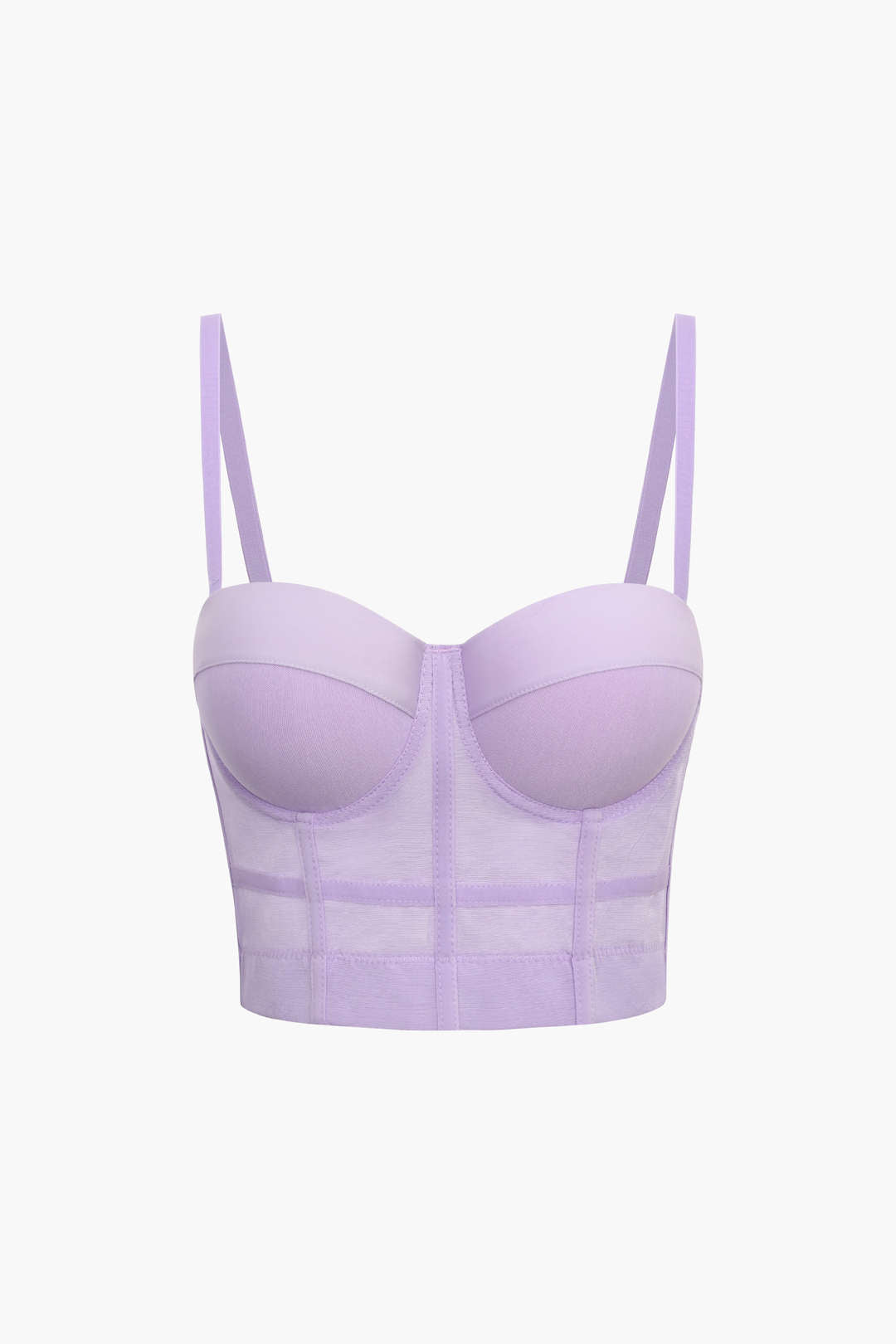 Andrea | Airy mesh bustier corset top