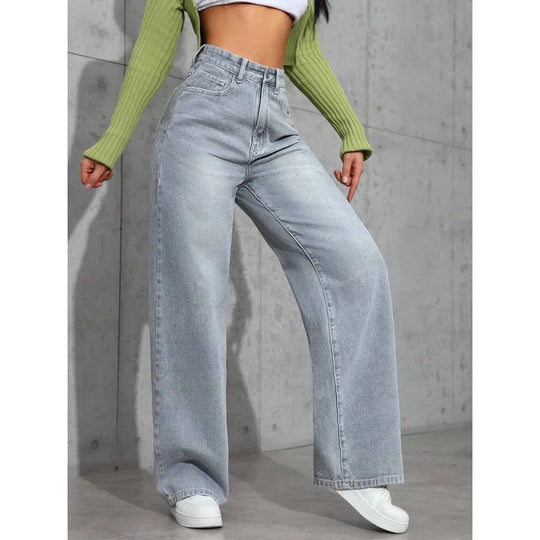 Andrea | Modern high waist baggy jeans