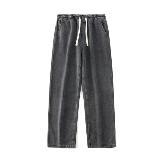 Andreas | Casual baggy jeans met wijde pijpen
