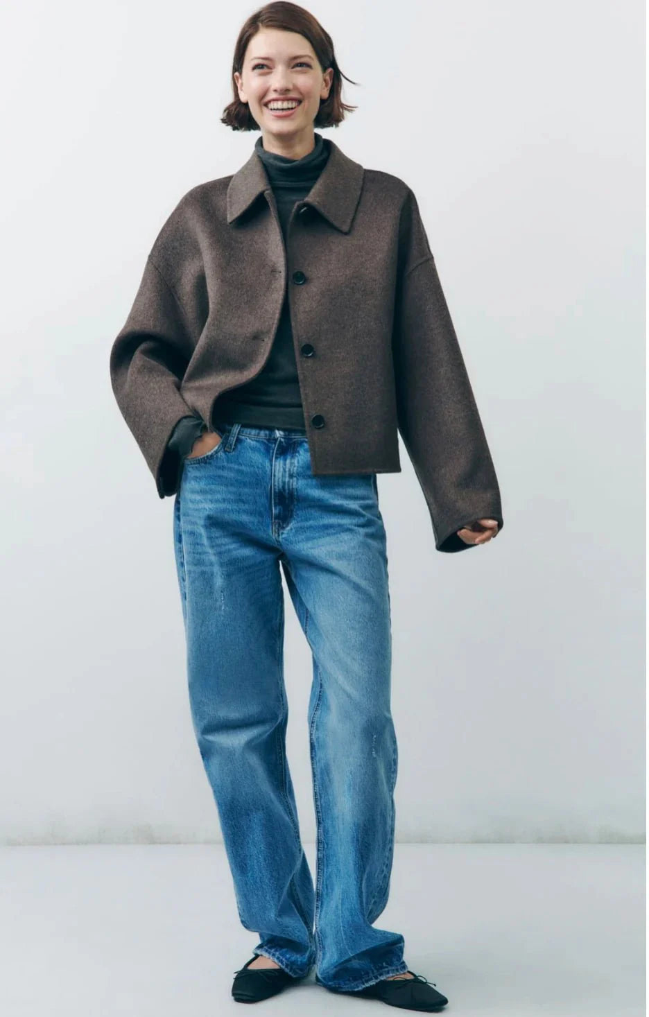 Angelika | Elegant oversized overgangsjack