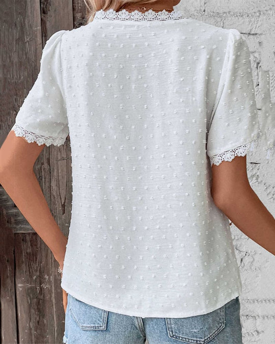 Angelika | Elegant blouse with V neck