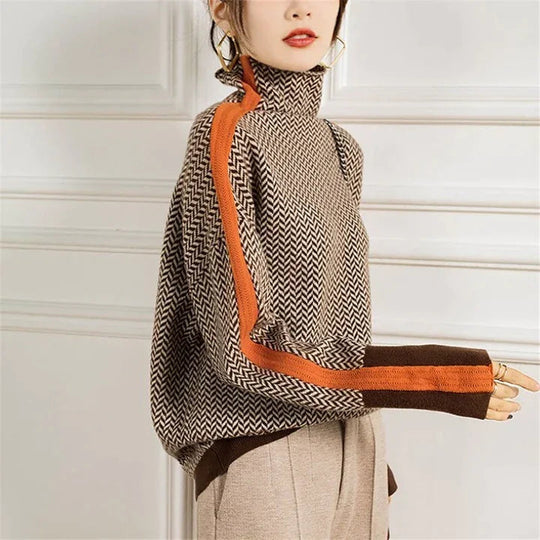 Anita | Elegante maglione in cashmere con collo alto