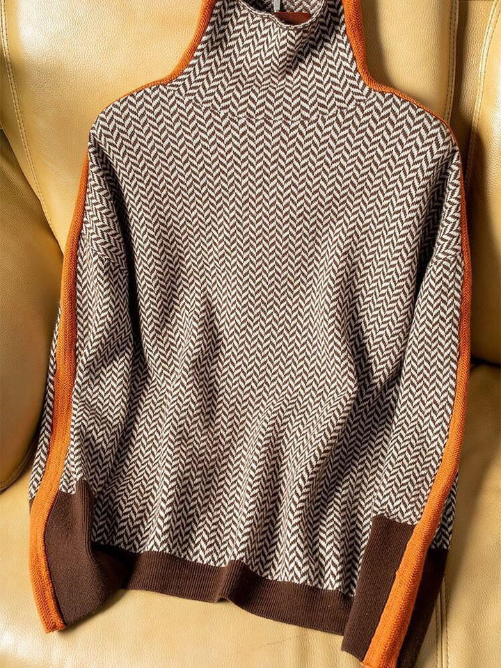 Anita | Elegante maglione in cashmere con collo alto