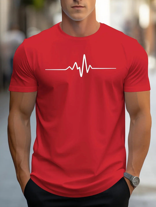 Antonio | T-shirt aderente con stampa grafica moderna