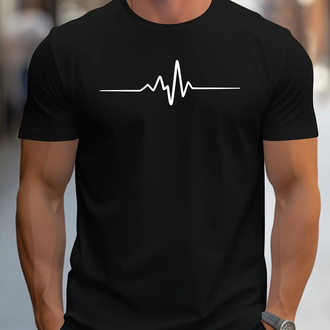 Antonio | T-shirt aderente con stampa grafica moderna