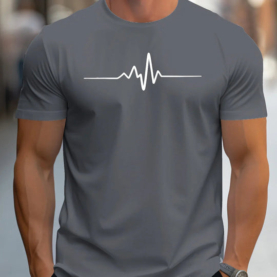 Antonio | T-shirt aderente con stampa grafica moderna