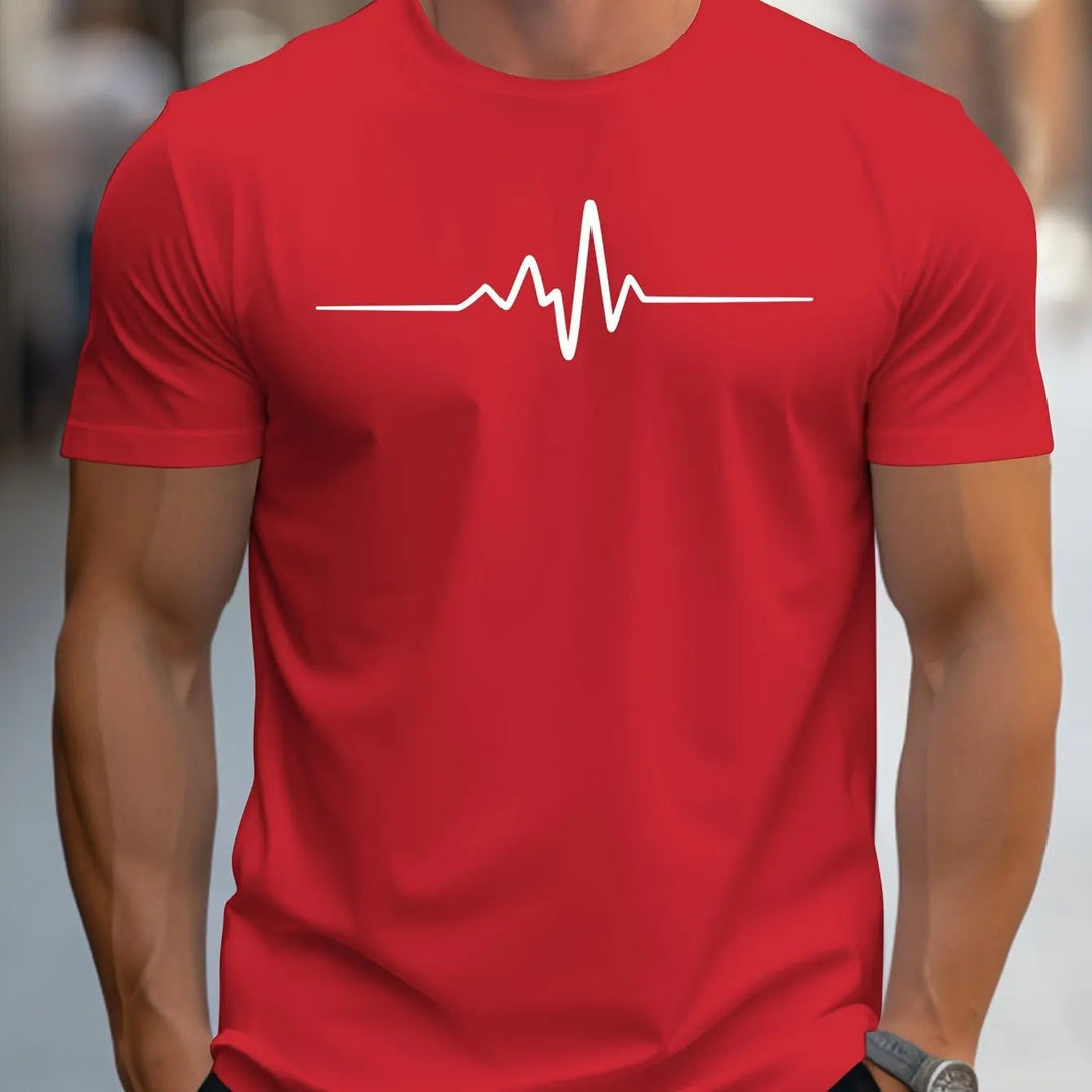 Antonio | T-shirt aderente con stampa grafica moderna