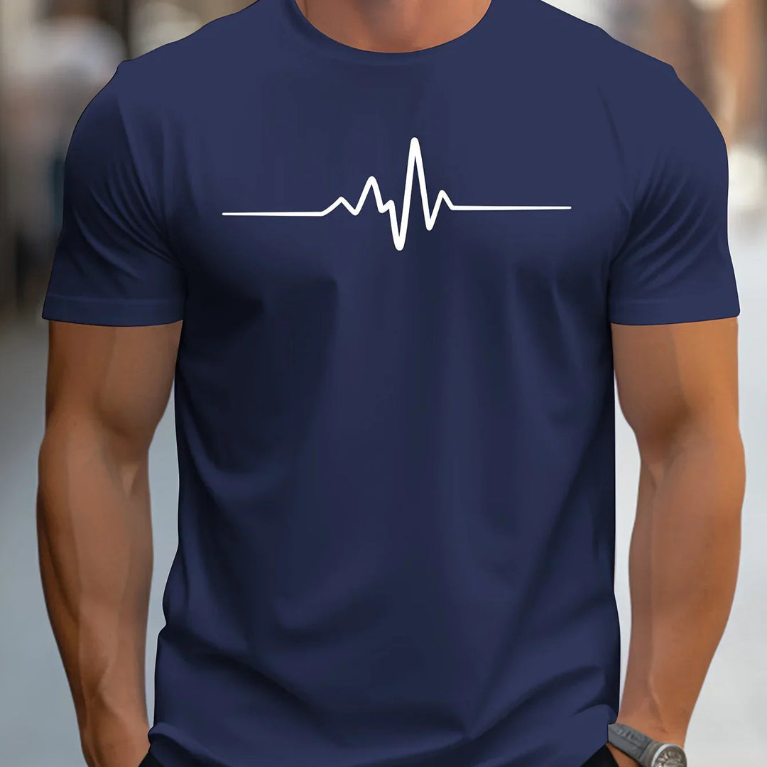 Antonio | T-shirt aderente con stampa grafica moderna