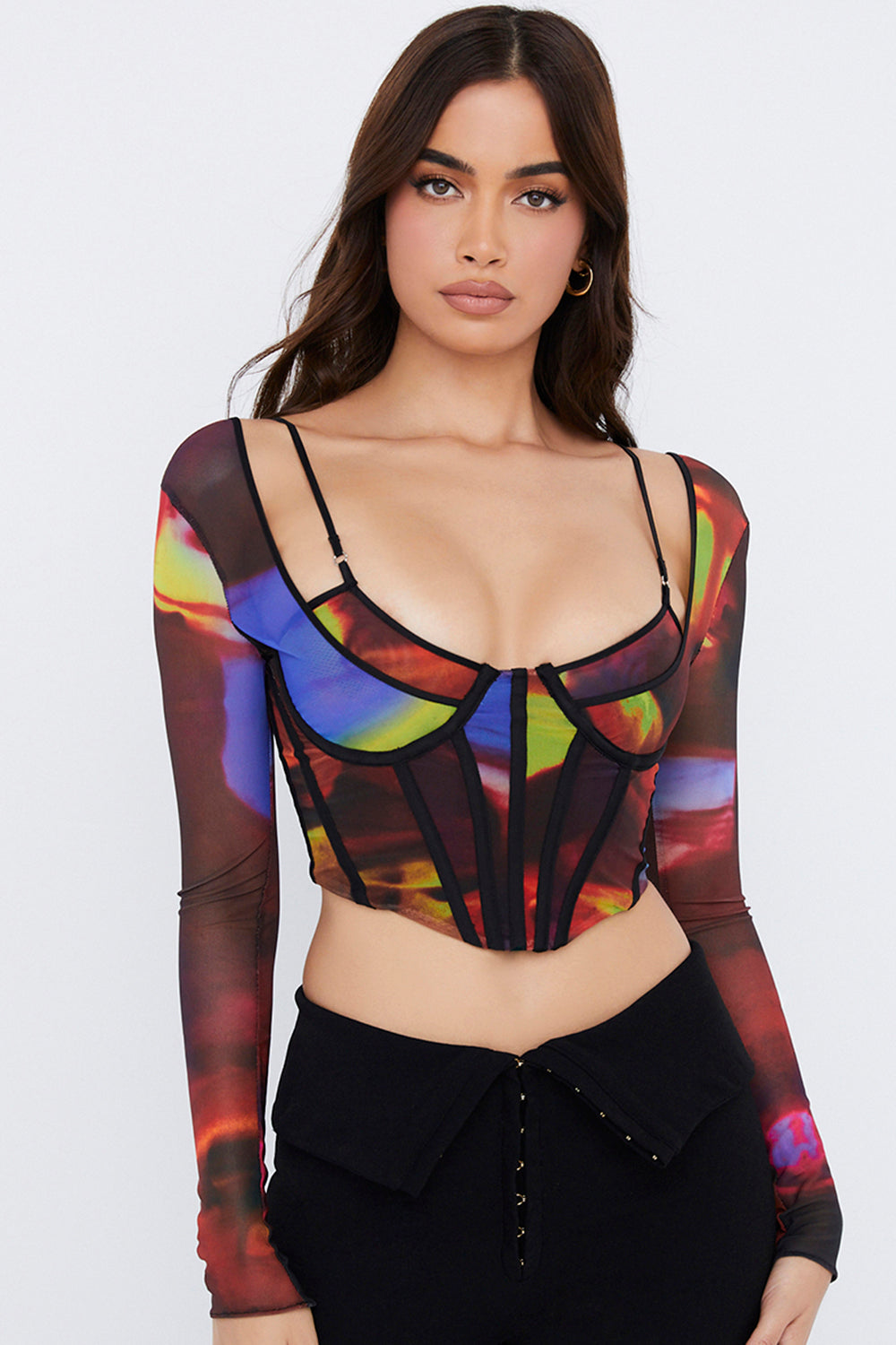 Aurelia | Top corsetto artistico in rete