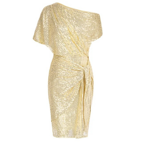 Mira | Elegantes One-Shoulder Paillettenkleid