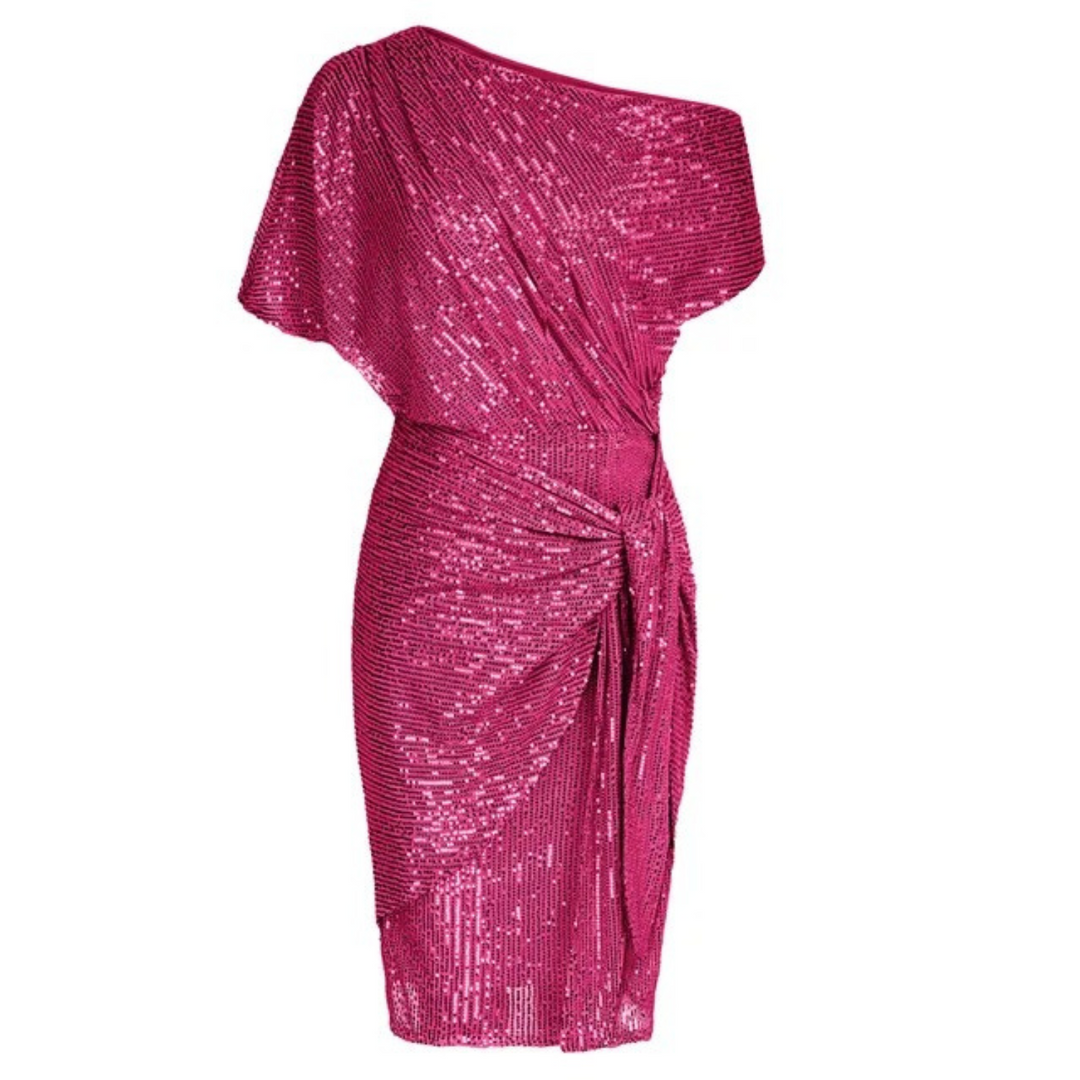 Mira | Elegantes One-Shoulder Paillettenkleid