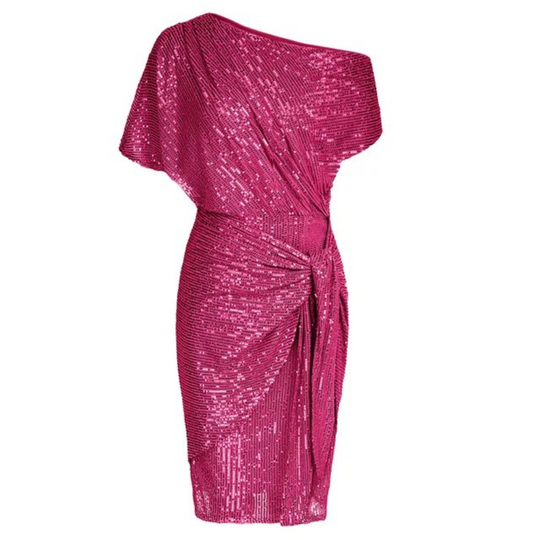Mira | Elegantes One-Shoulder Paillettenkleid