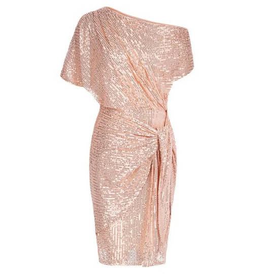 Mira | Elegantes One-Shoulder Paillettenkleid