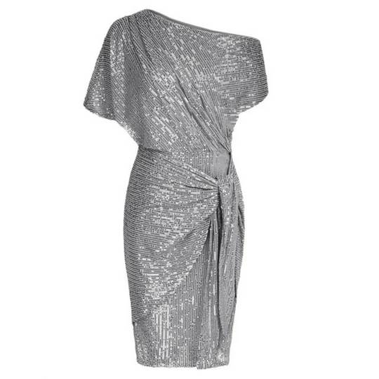 Mira | Elegantes One-Shoulder Paillettenkleid