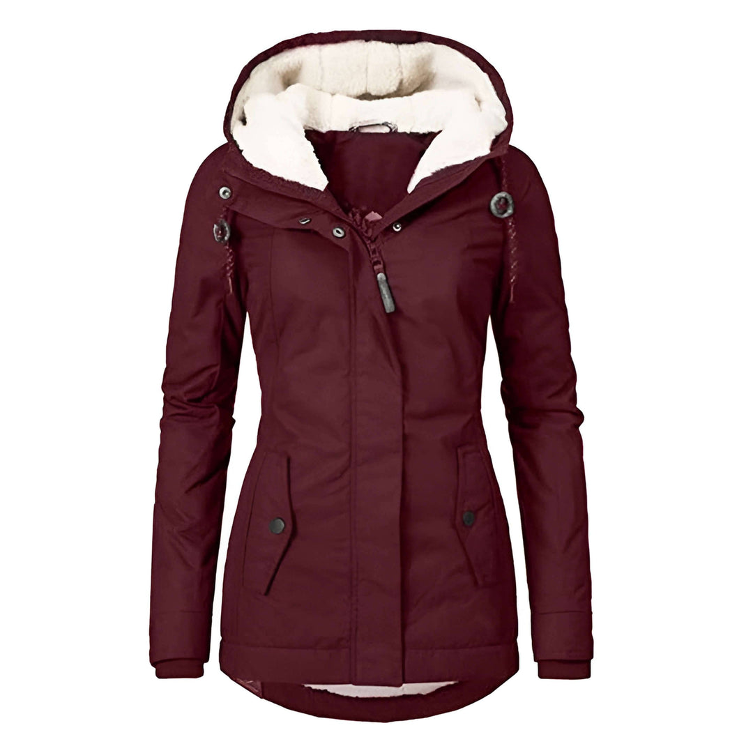 Isabelle - Warme Damen Winterjacke mit Fleece-Futter und Kapuze