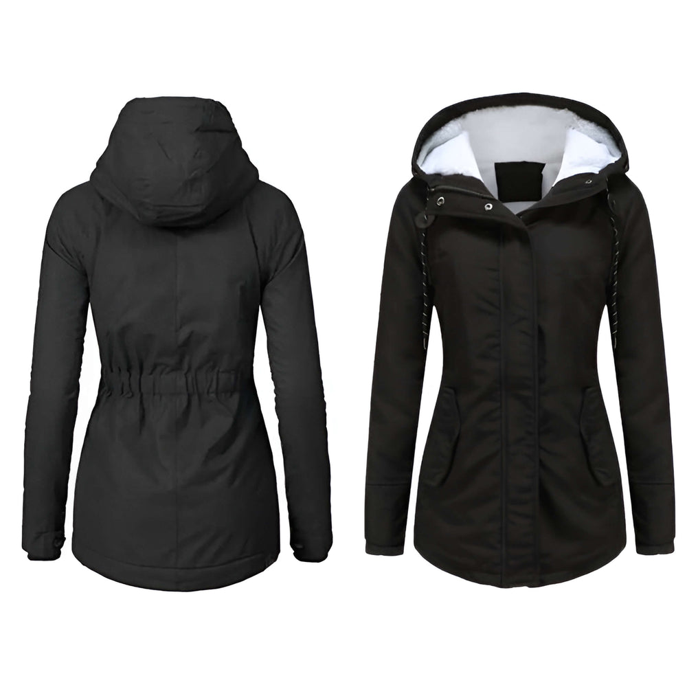 Isabelle - Warme Damen Winterjacke mit Fleece-Futter und Kapuze
