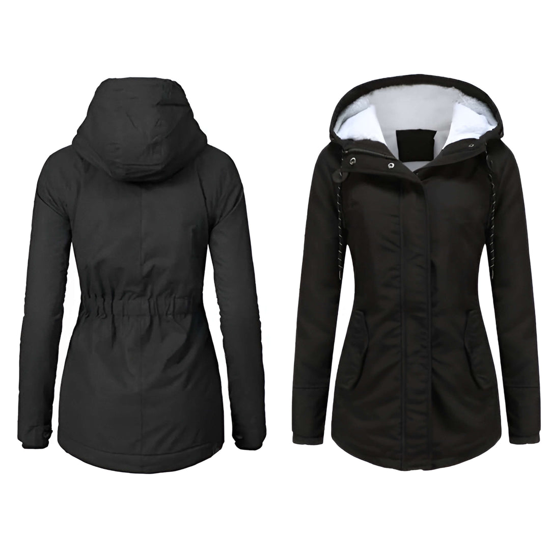 Isabelle - Warme Damen Winterjacke mit Fleece-Futter und Kapuze