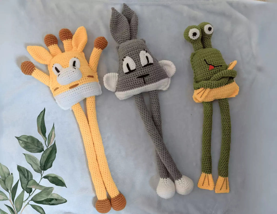 LumiBébé | Crocheted baby hanging toys | Yellow