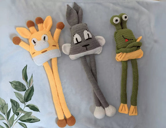 LumiBébé | Crocheted baby hanging toys | Yellow