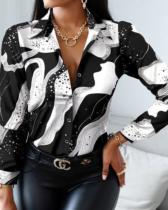 Bella | Casual elegante katoenen blouse met lange mouwen