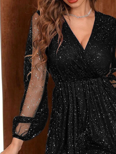 Bella | Elegant festive dress with V-neck