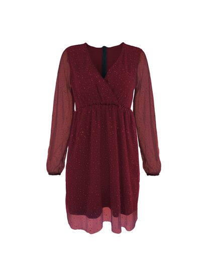 Bella | Elegant festive dress with V-neck
