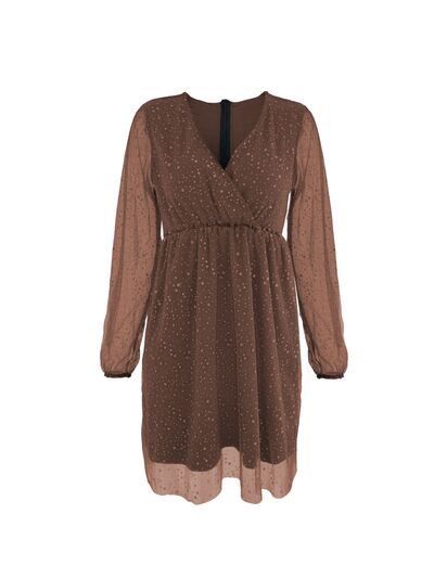 Bella | Elegant festive dress with V-neck