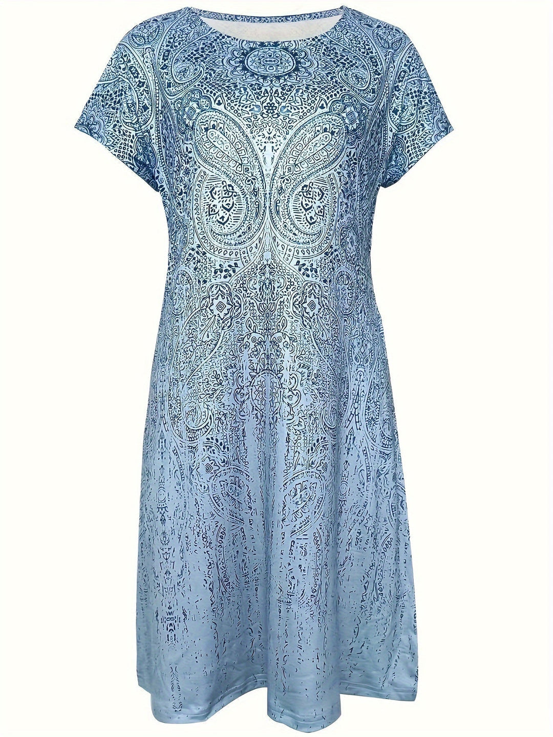 Benedetta | vestito mini in tessuto ademende con maniche corte