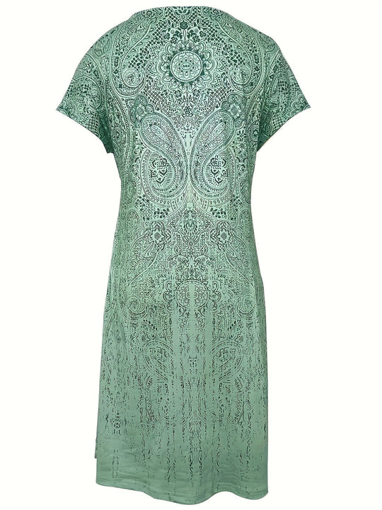 Benedetta | Mini Kleid aus atmungsaktivem Stoff mit kurzen Ärmeln