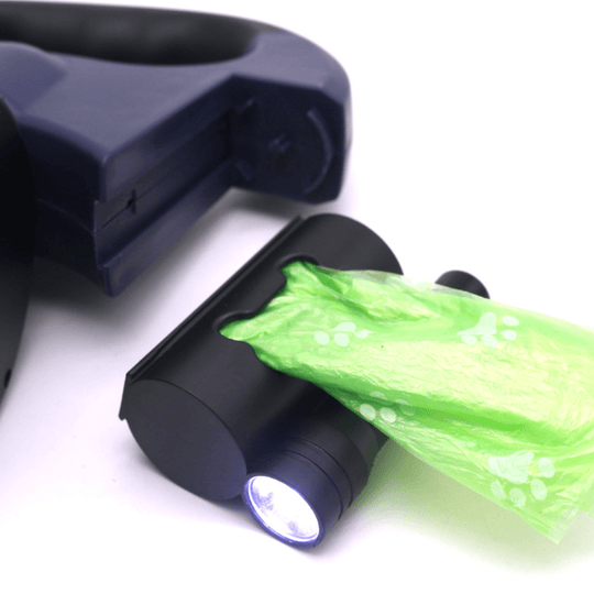 Inclusief LED-licht hondenriem - DualFlex, perfect voor avondwandelingen.