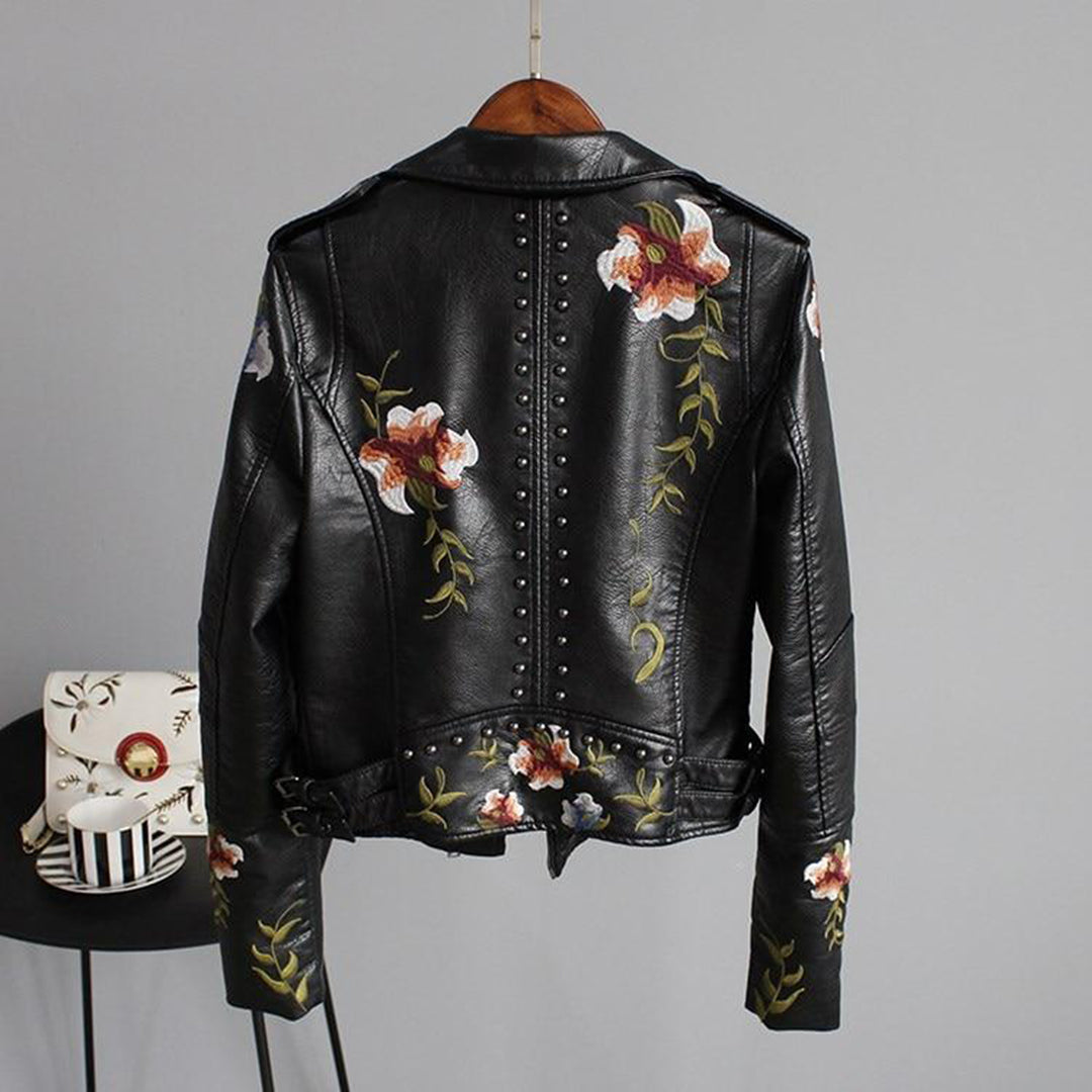 Lena - Modische Jacke mit Blumenstickerei