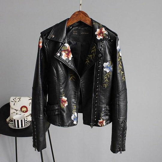 Lena - Modische Jacke mit Blumenstickerei