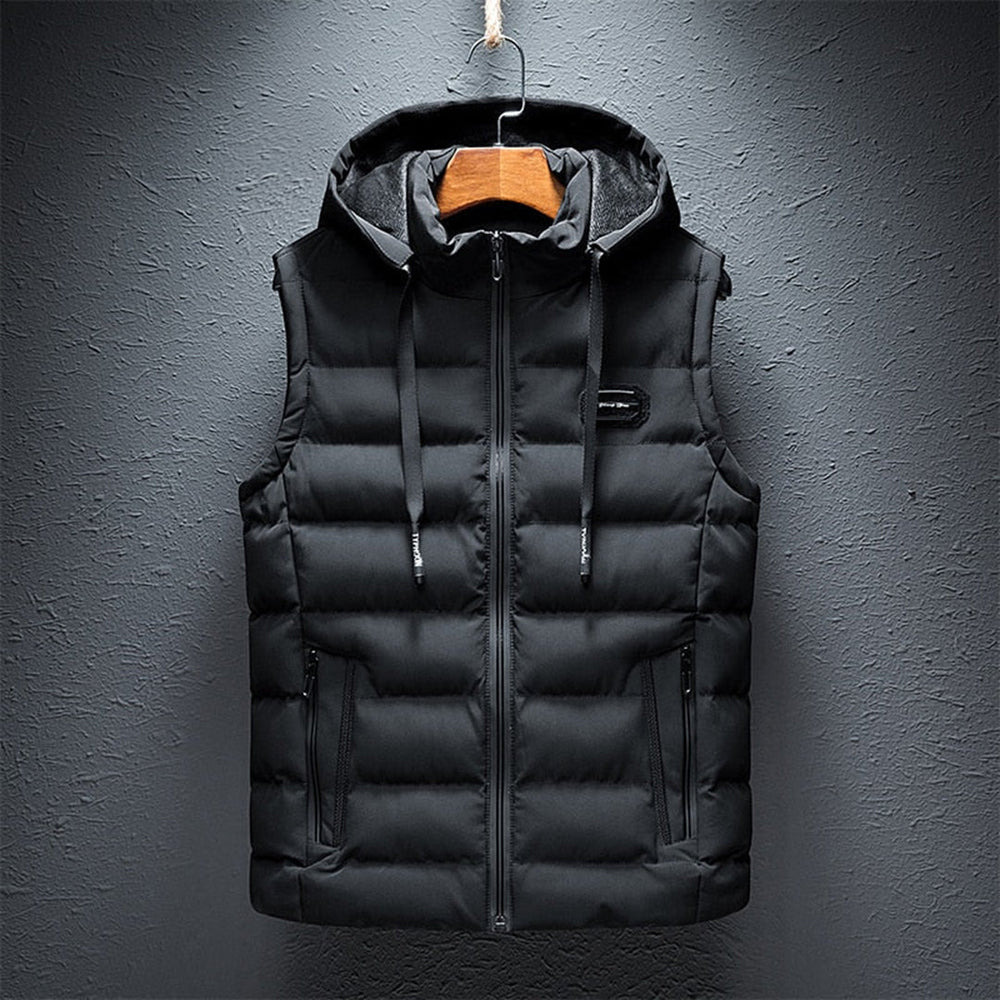 Daan - Gilet Imbottito Senza Maniche con Cappuccio