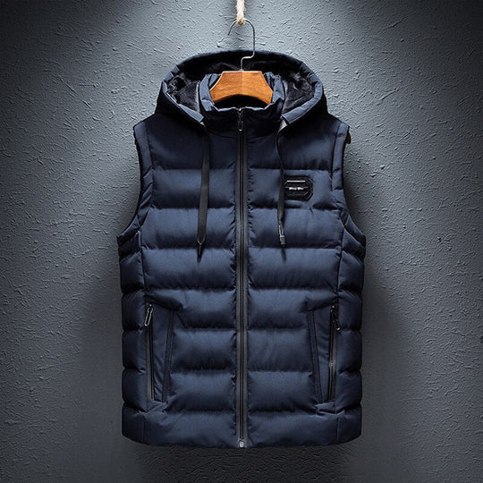 Daan - Sleeveless Padded Bodywarmer with Hood