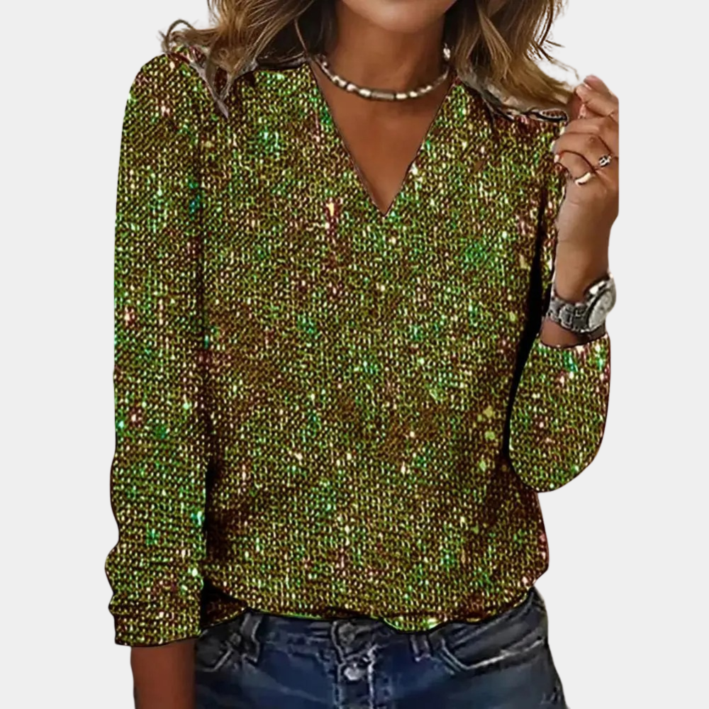 Sophie - Sparkling Sequin Top For Women