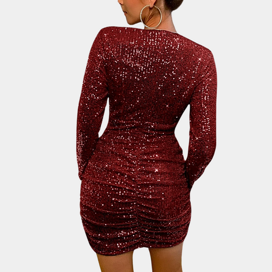 Isabelle | Mini-abito lucido con paillettes