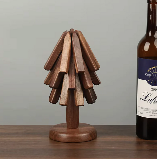 Noëlle | Christmas coaster set 4-in-1 | Beige