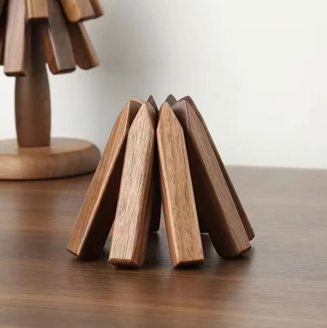 Noëlle | Christmas coaster set 4-in-1 | Beige