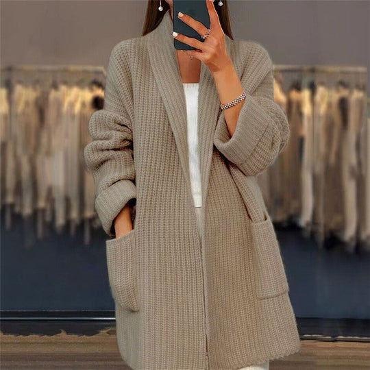 Christin | Fashionable long cardigan with V-neck