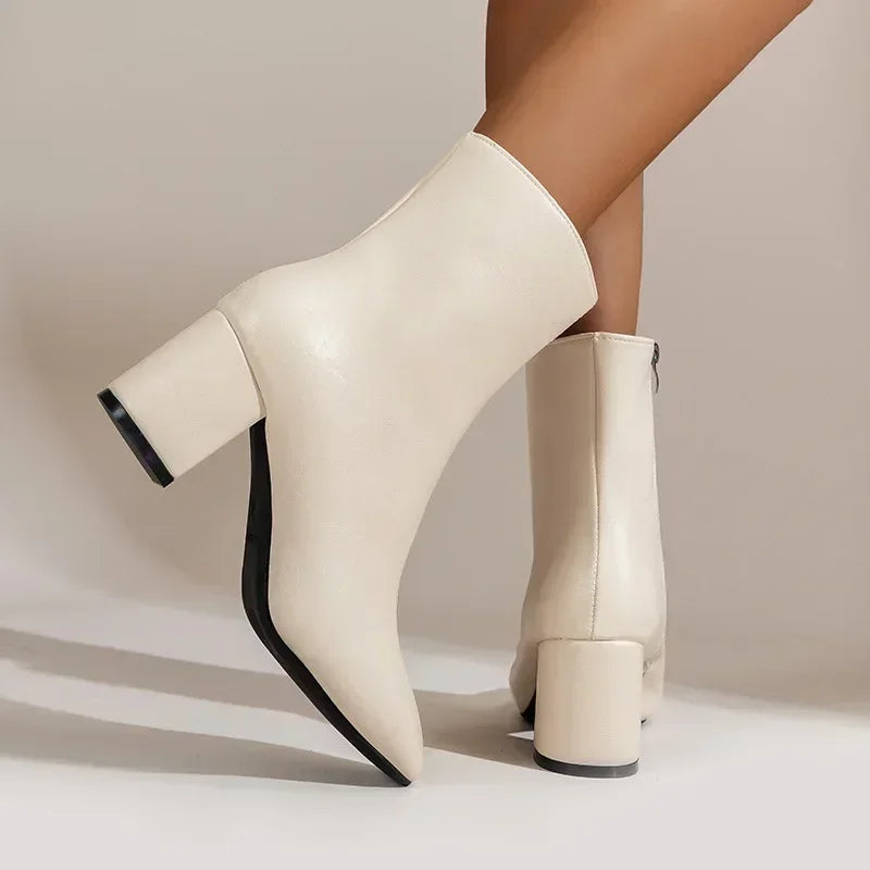 Christin | Scarpe alla moda con cerniera laterale