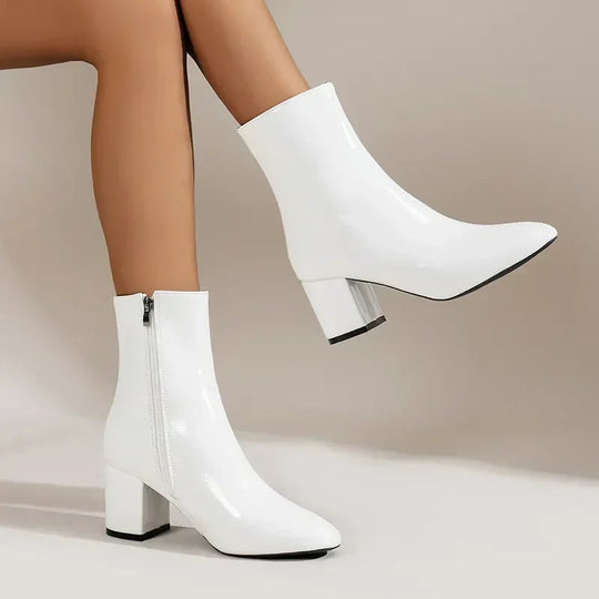 Christin | Scarpe alla moda con cerniera laterale