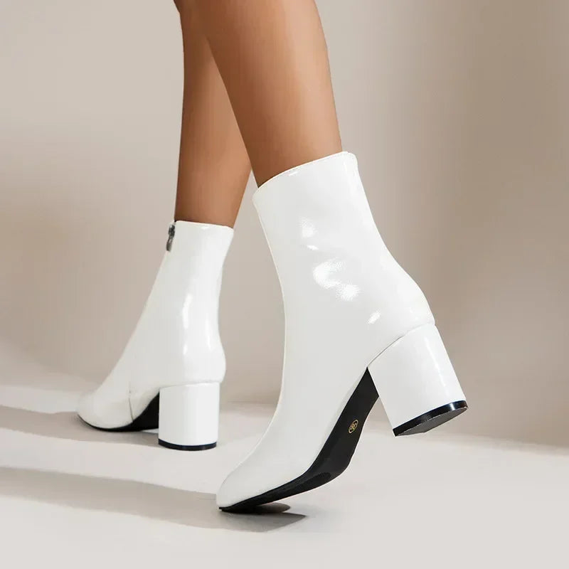 Christin | Scarpe alla moda con cerniera laterale