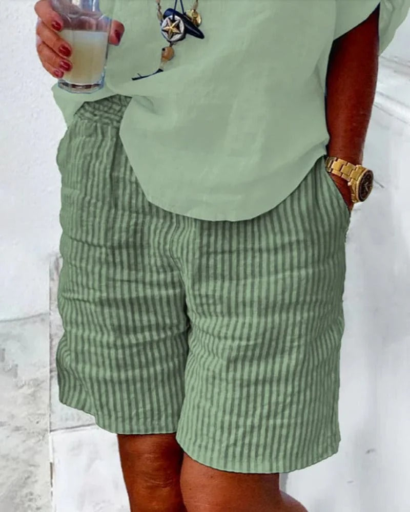 Christina | Breatatable elaxed fit en tassen shorts