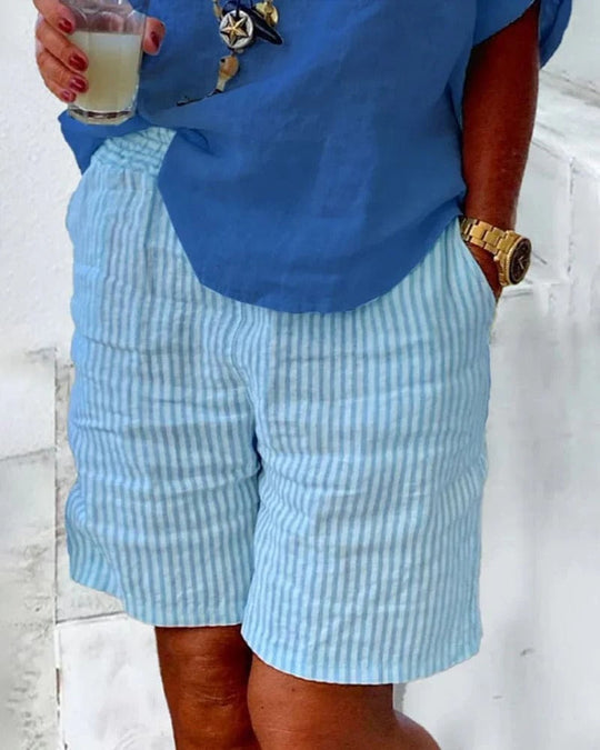 Christina | Breatatable elaxed fit en tassen shorts