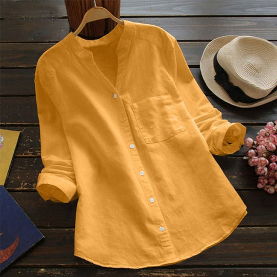 Christina | Casual Comfort Katoenmix Overhemd