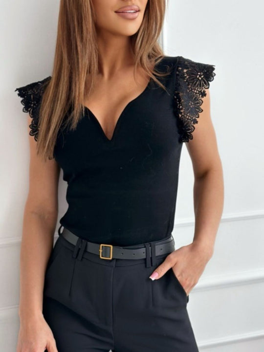 Christina | Elegante top met sweetheart halslijn